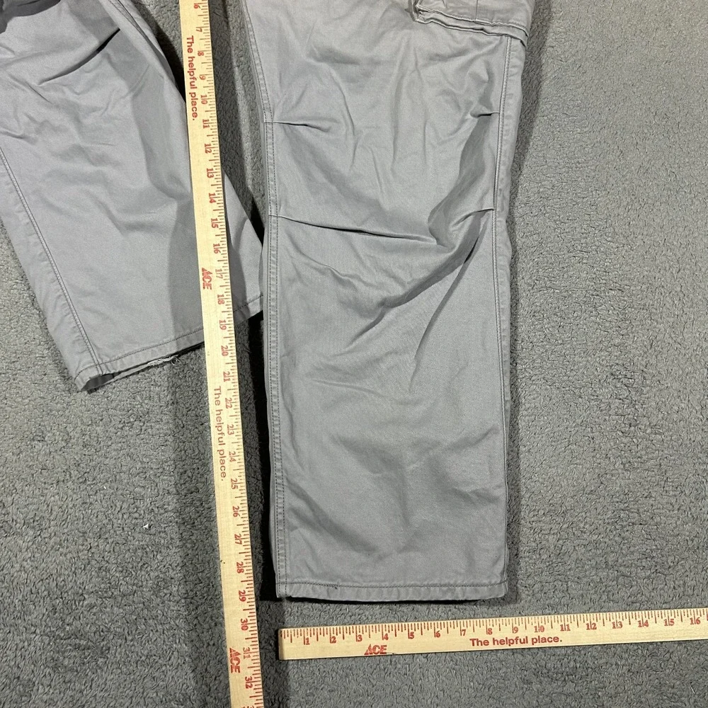 Levis Cargo Pants Mens 42x32 Light Gray Multi Pocket Utility Casual Wear #3374 - Picture 8 of 9